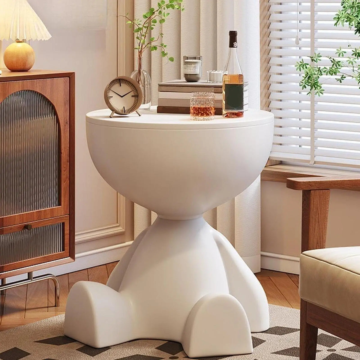 Bear Side Table with Storage