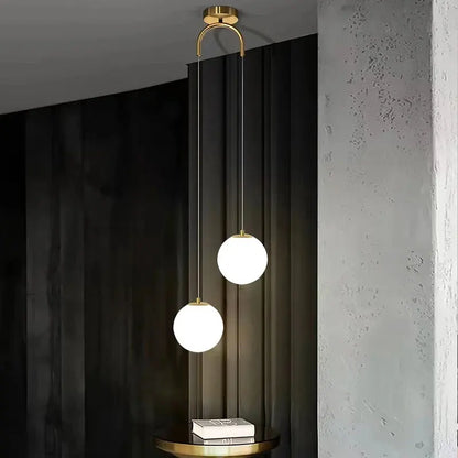 Luna Opal Globe Pendant Light