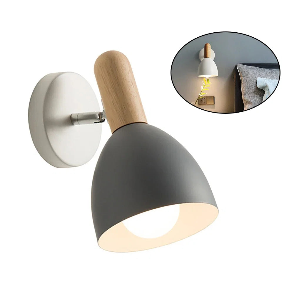 Nordic Wooden Adjustable Sconce