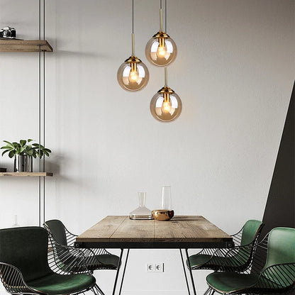 Nordic Glass Globe Pendant