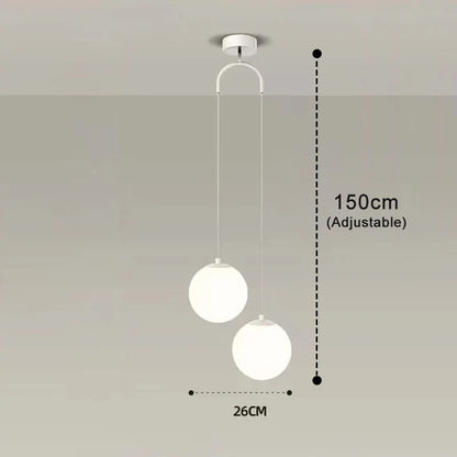 Luna Opal Globe Pendant Light