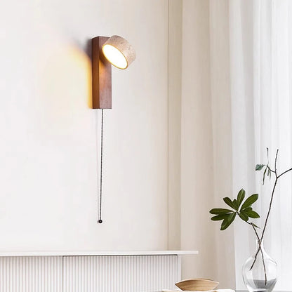 Travertine Headboard Wall Lamp