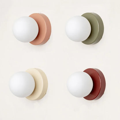 Macaron Coloured Glass Sconce
