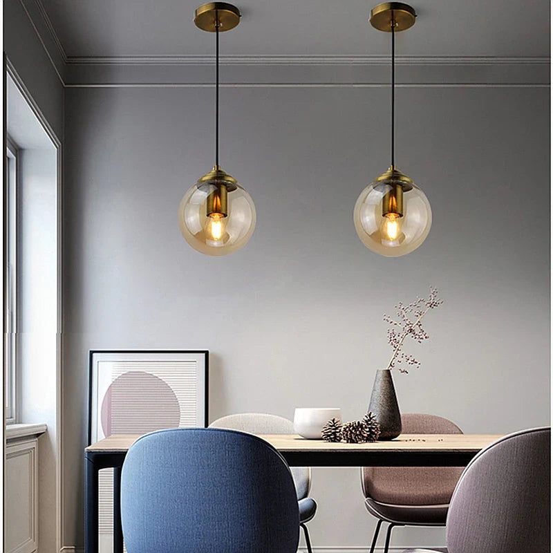 Nordic Glass Globe Pendant