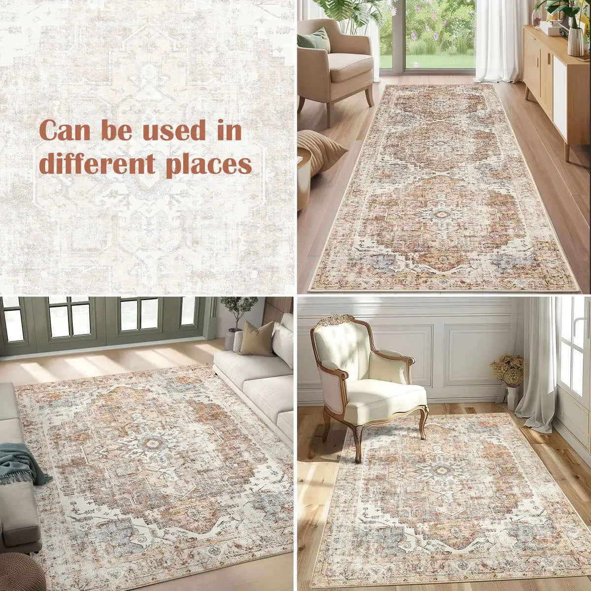Heritage Medallion Foldable Rug