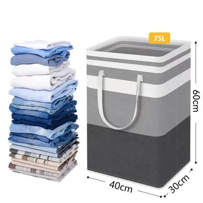 Lauva 75L Foldable Laundry Basket