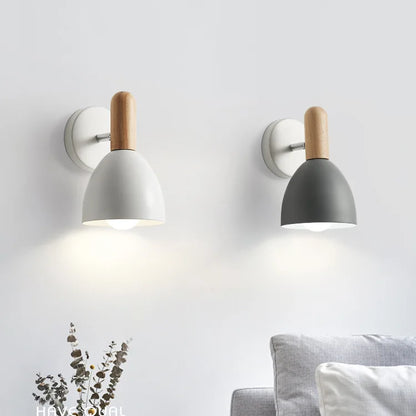 Nordic Wooden Adjustable Sconce