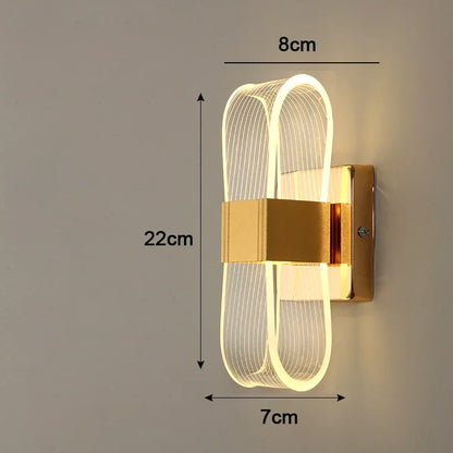 Nordic Looped Aluminium Wall Lamp
