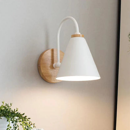Nordic Beam Wood and Iron Sconce