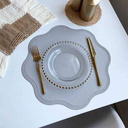 FloraMat Round Leather Placemats
