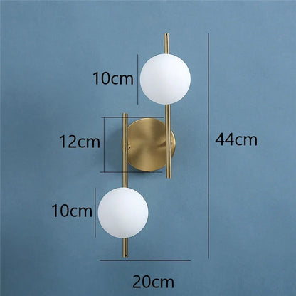 Astra Gold Globe Wall Light