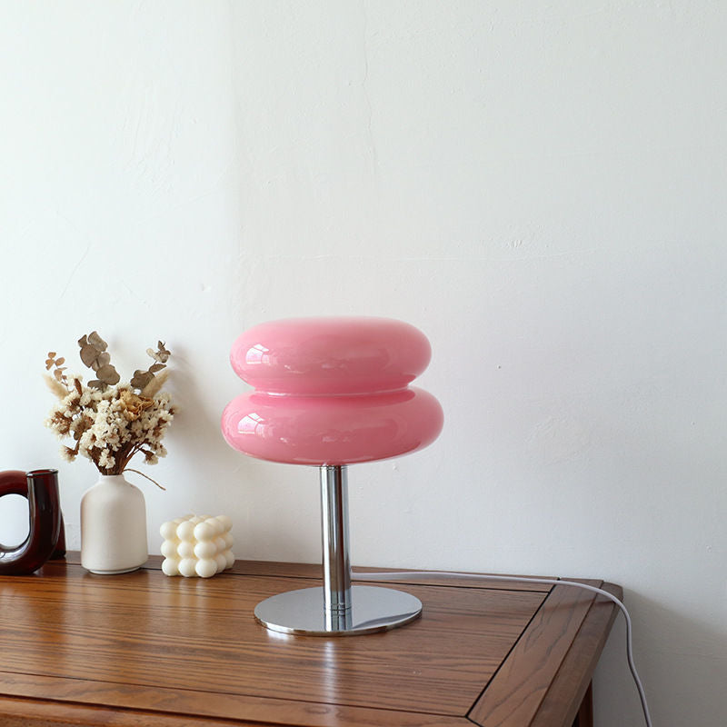 Italian Glass Egg Table Lamp