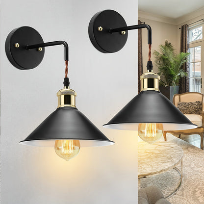 Oil-Rubbed Metal Wall Sconce 2 Pack