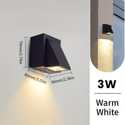 Geometric Outdoor LED Wall Light