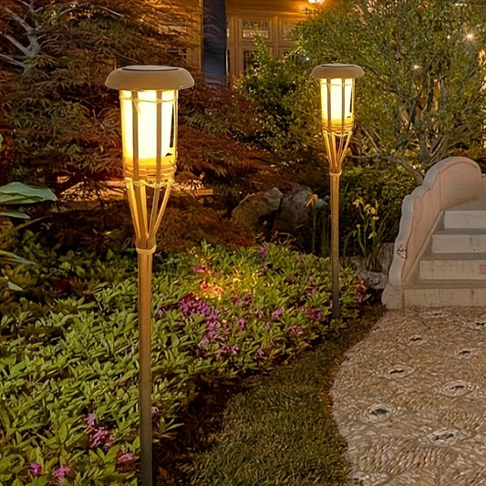 Solar Bamboo Flame Lights 2 Pack