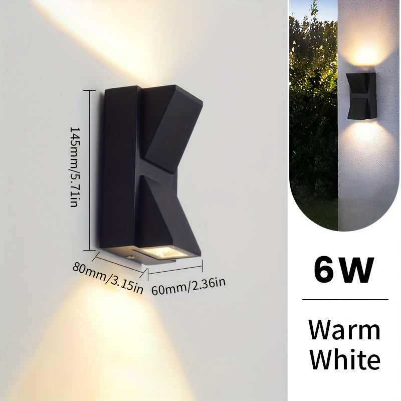 Geometric Outdoor LED Wall Light