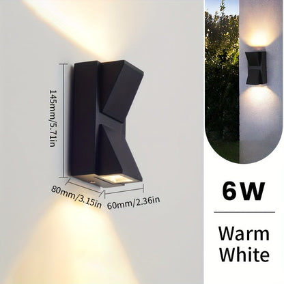 Geometric Outdoor LED Wall Light