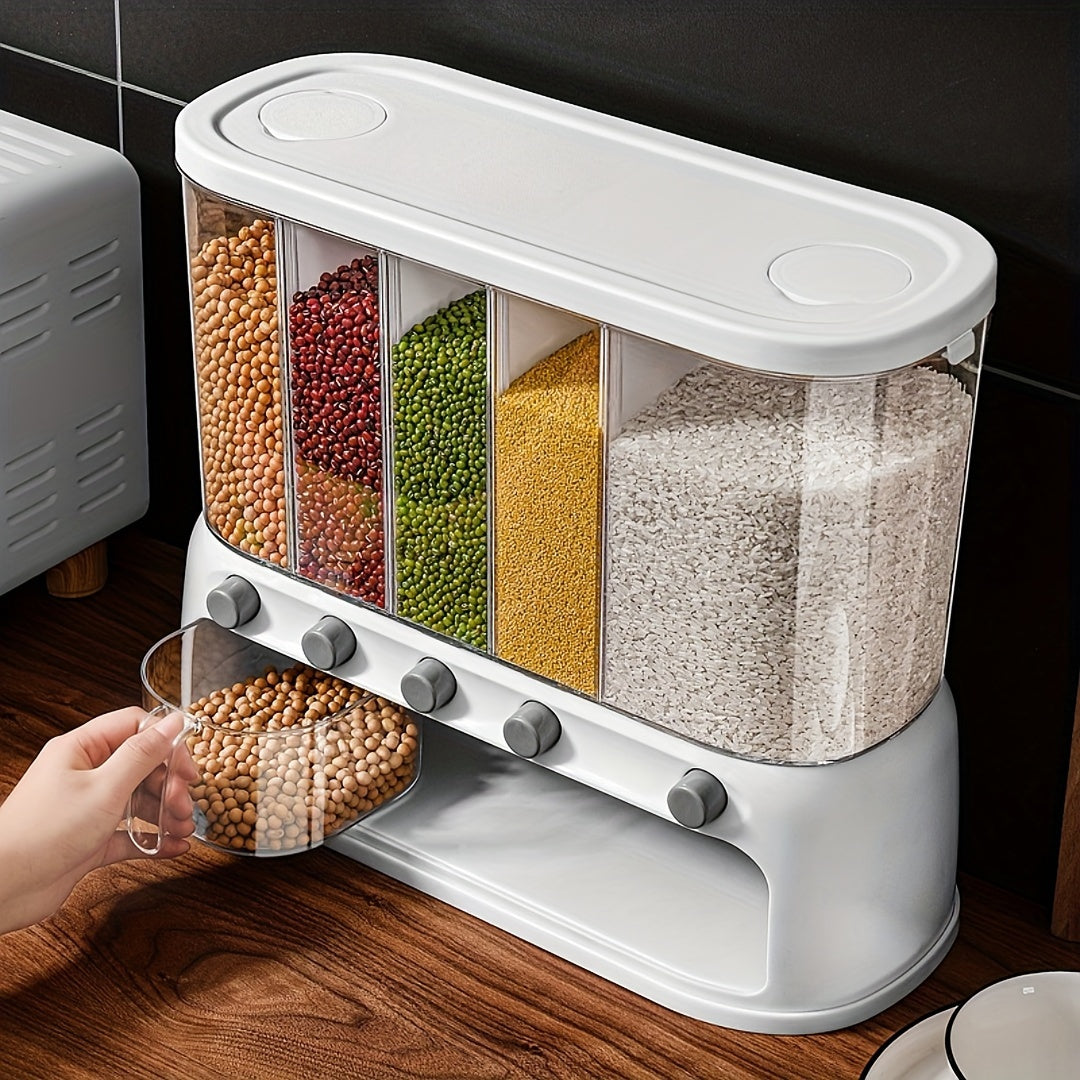 Five-Compartment Grain Dispenser