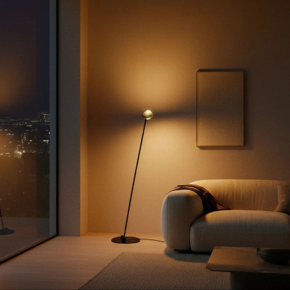 Dual Head Arc Floor Lamp