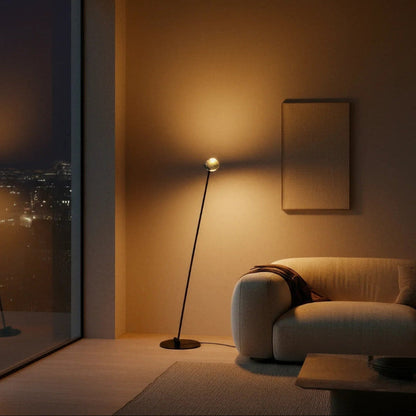 Dual Head Arc Floor Lamp