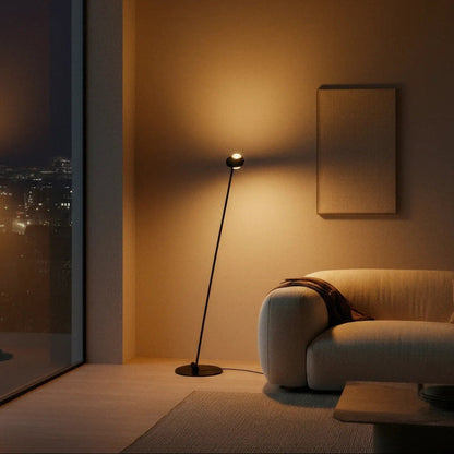 Dual Head Arc Floor Lamp