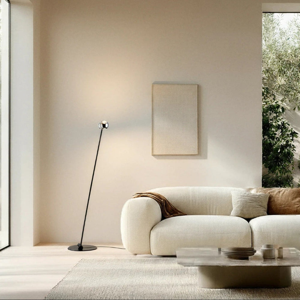 Dual Head Arc Floor Lamp