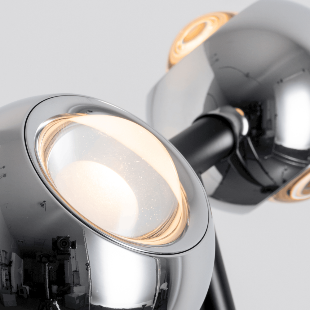 Dual Head Arc Floor Lamp