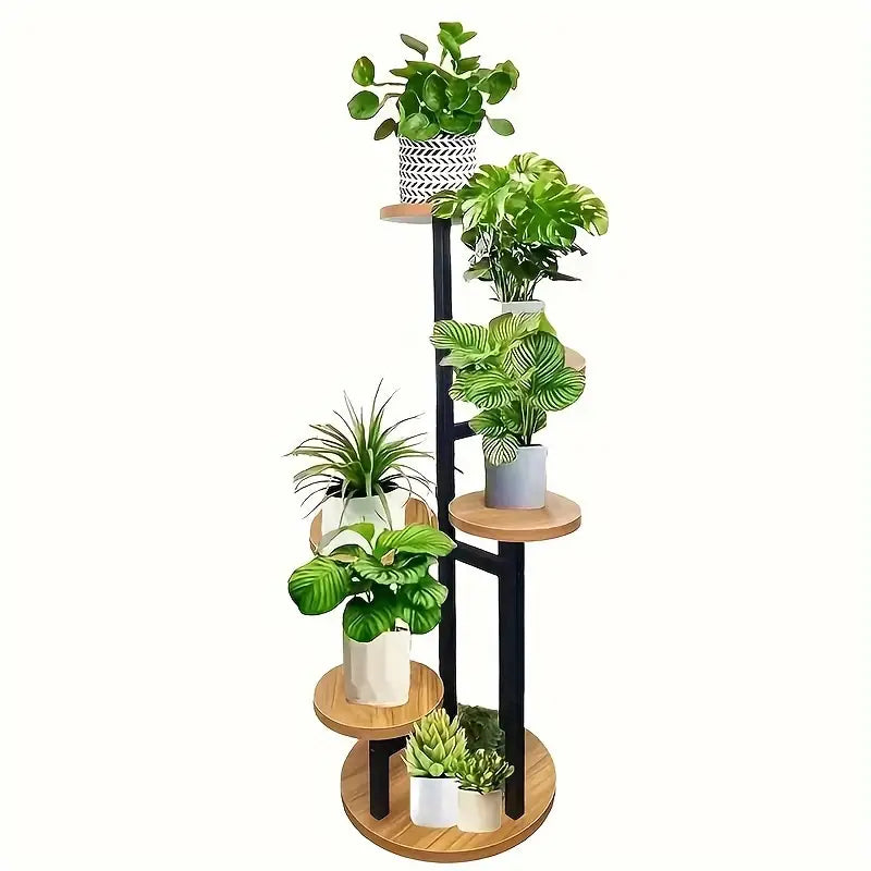 Verdura 6-Tier Wooden Plant Stand
