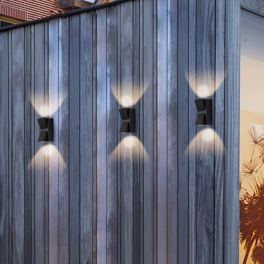 Geometric Outdoor LED Wall Light
