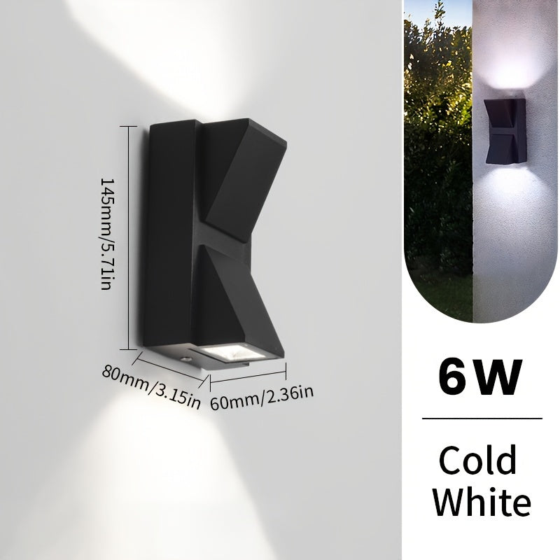 Geometric Outdoor LED Wall Light