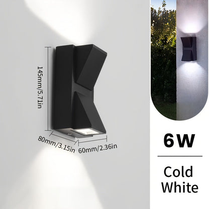 Geometric Outdoor LED Wall Light