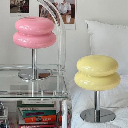 Italian Glass Egg Table Lamp