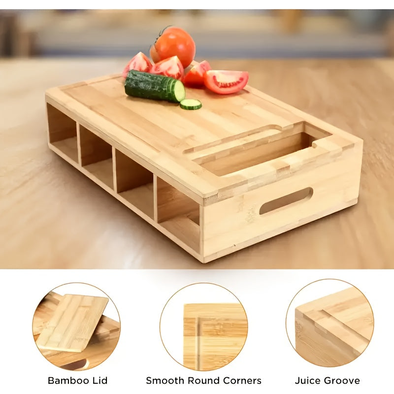 Bamboo Board Kitchen Prep Station