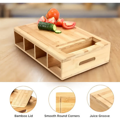Bamboo Board Kitchen Prep Station