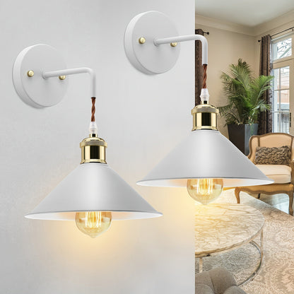 Oil-Rubbed Metal Wall Sconce 2 Pack