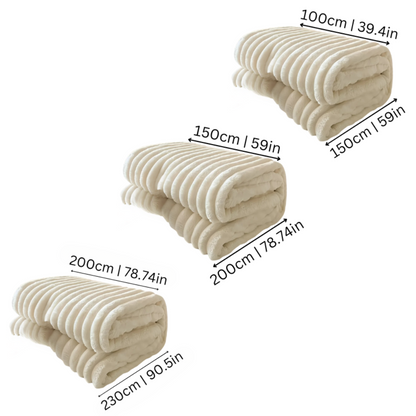 Faux Fur Plush Throw Blanket