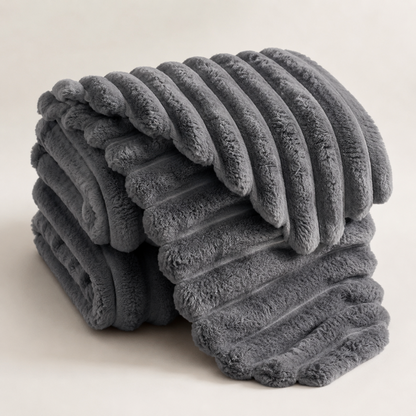 Faux Fur Plush Throw Blanket