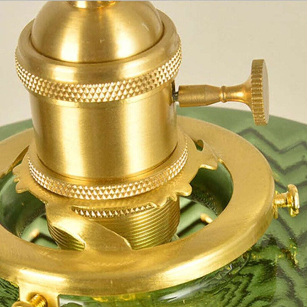 Ribbed Glass Pendant Light