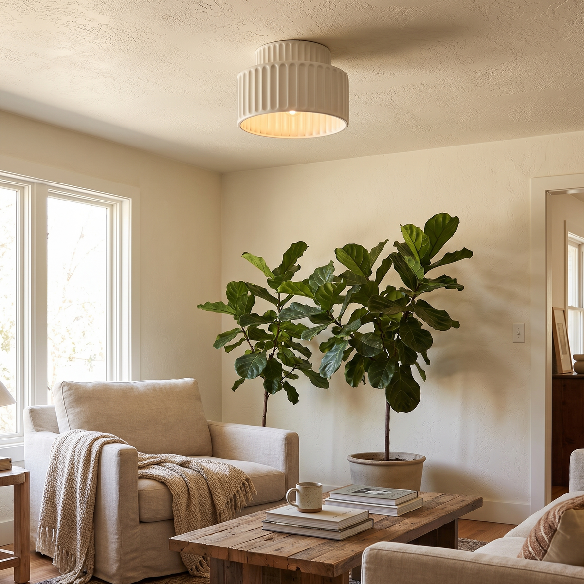 Nordic Ripple Ceiling Light