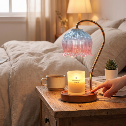 Petal Glass Candle Warmer Lamp