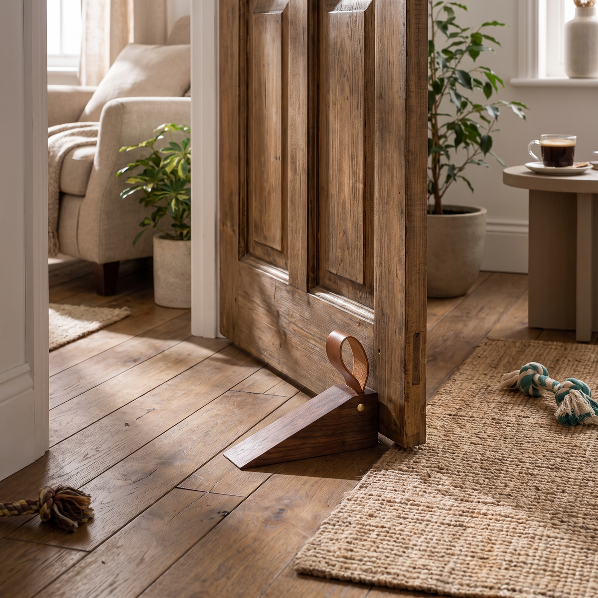 Scandinavian Wooden Door Stop