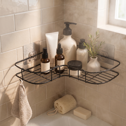 Drill-Free Rustproof Shower Shelf