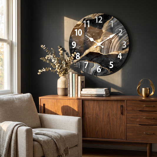 MarbellaTime Marble Wall Clock