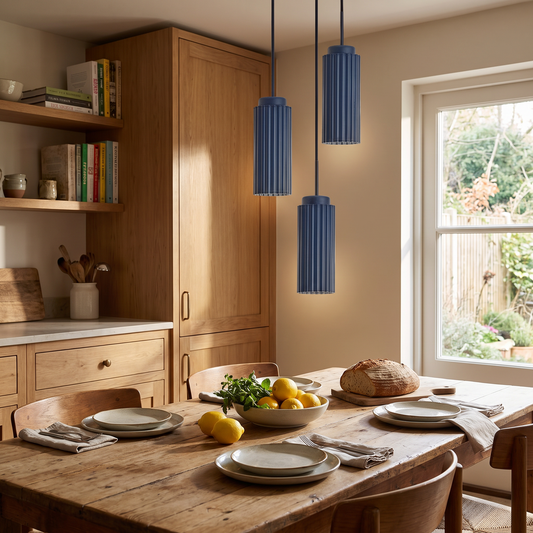 NordicGlow Fluted Pendant Light