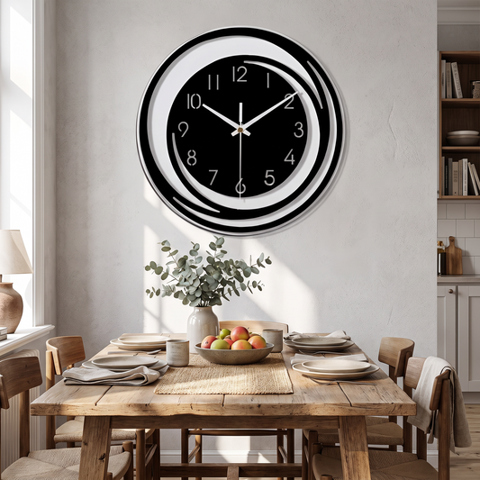 Sorana Black Acrylic Wall Clock