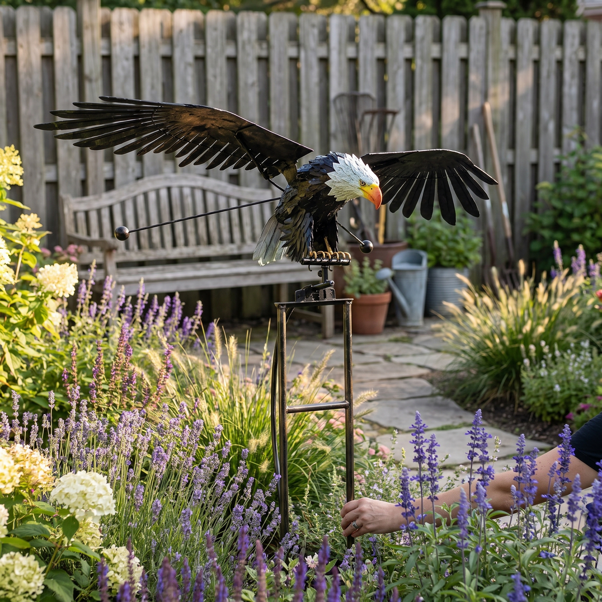 Flapping Wings Garden Bird