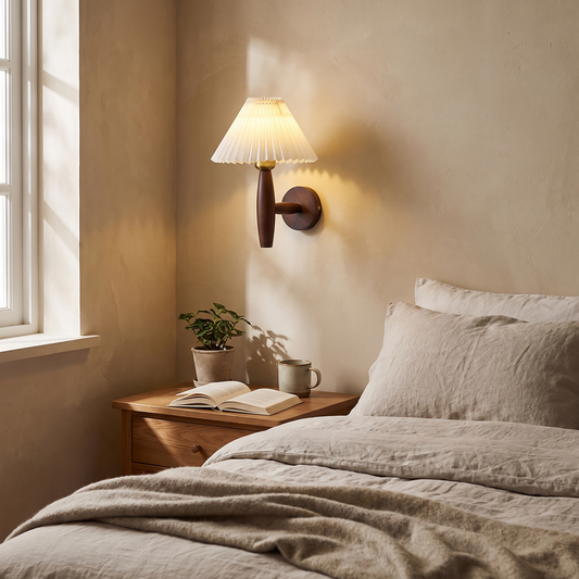 Nordic Pleated Shade Wall Sconce