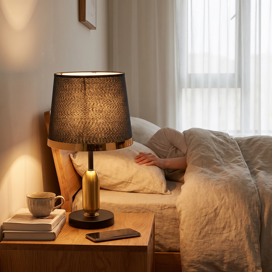Vintage Black and Gold Table Lamp