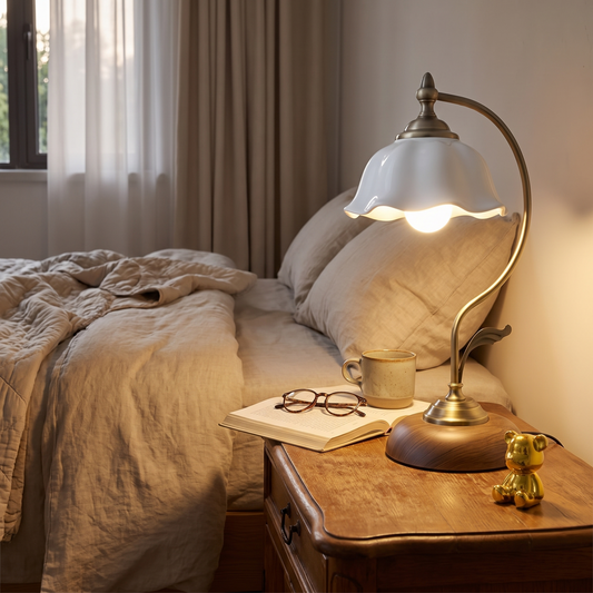 Vintage Goose Neck Table Lamp