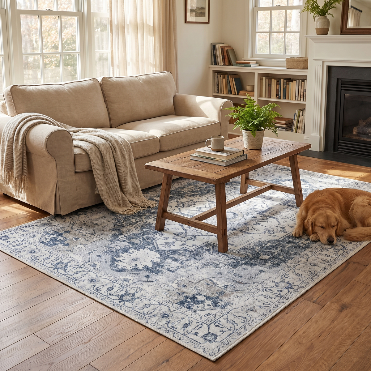 Heritage Medallion Foldable Rug
